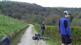 The cycle path near Heligan providing a fun and safe route from Mevagissey, 5.0 miles into the ride